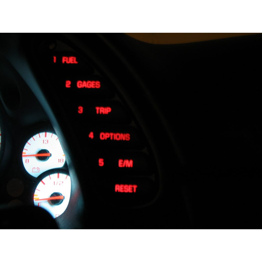 C5 1997-2004 Corvette Instrument Cluster HUD & DIC LED Lighting Kit