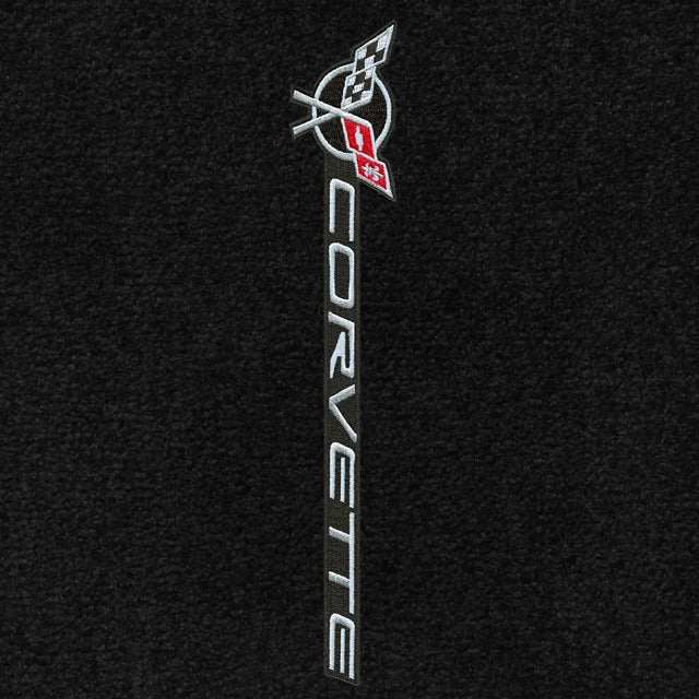 Lloyd Corvette Applique (1997-04) Sidways Logo Faces Door Sill - C5 Corvette floor mat emblem