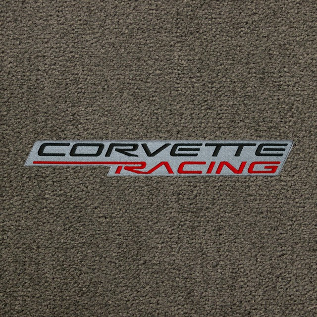 Lloyd Corvette Racing Logo Applique - Black-Red Silver Background C5 (1997-04) - C5 Corvette floor mat emblem