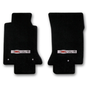 1997-2004 C5 Corvette Lloyd front floor mats - Black with Z06 405 HP Logo