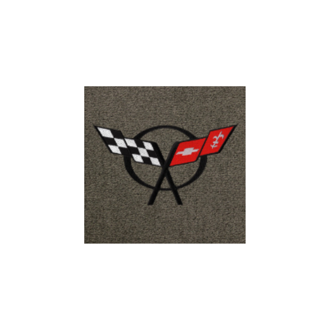 1997-2004 C5 Corvette Lloyd Ultimat Floor Mats - C5 logo, black
