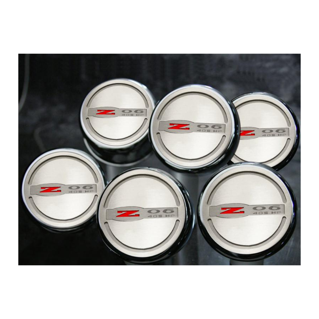 C5 Corvette Z06 405HP Engine Fluid Cap Cover | 6Pc Slotted Set