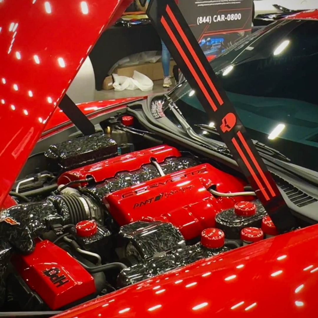 C6 Corvette Aluminum Hood Props
