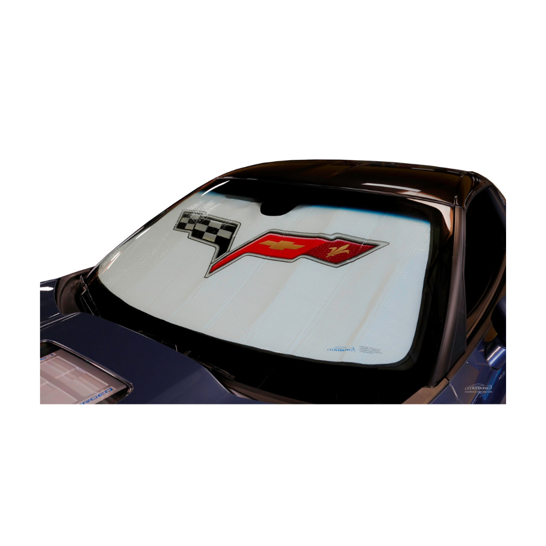 2005-2013 C6 Corvette Custom Fit Holda Folding Graphic Sunshield