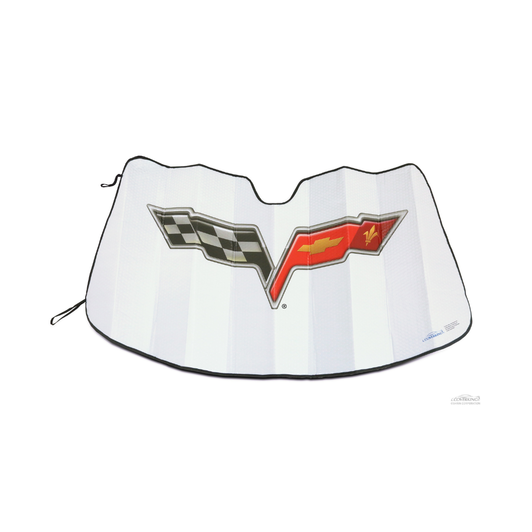 2005-2013 C6 Corvette Custom Fit Holda Folding Graphic Sunshield