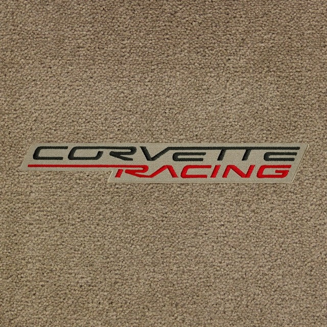 Lloyd Corvette Racing Logo Applique - Black-Red Cashmere Background C6 (2005-On) - C6 Corvette floor mat emblem