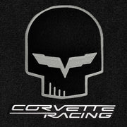Lloyd Jake & C6 Racing Silver on Black App (444) - C6 Corvette floor mat emblem