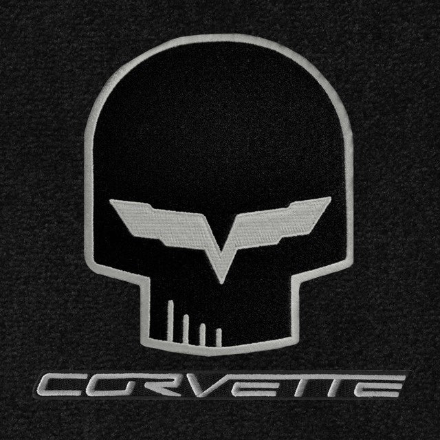Lloyd Jake & Corvette Letters Silver App - C6 Corvette floor mat emblem