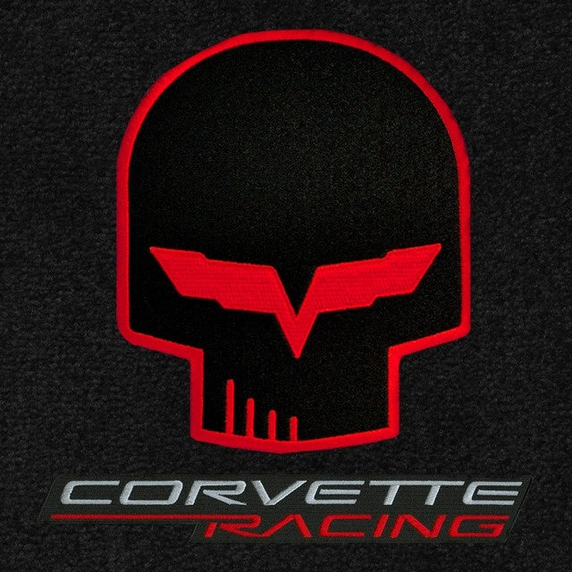 Lloyd Jake & C6 Racing Silver & Red App - C6 Corvette floor mat emblem