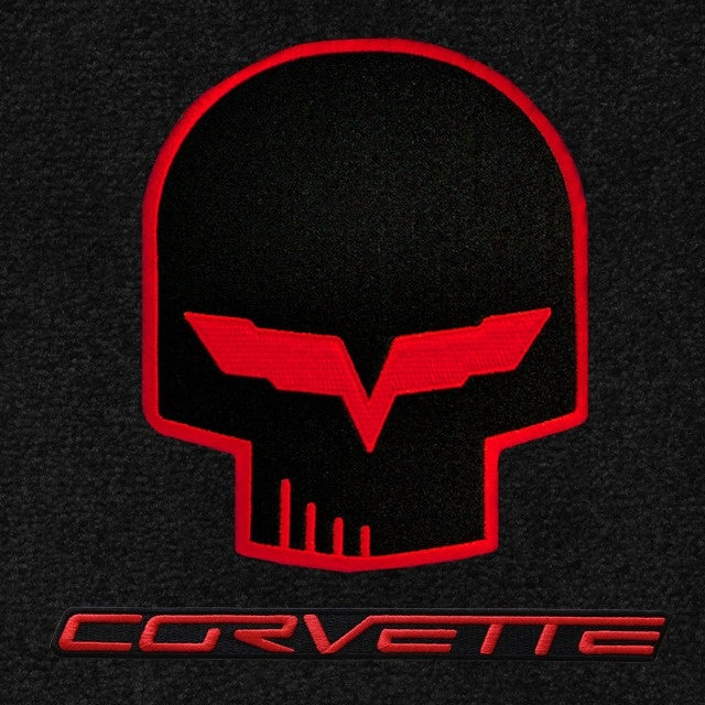 Lloyd Jake & Corvette Letters Red App - C6 Corvette floor mat emblem