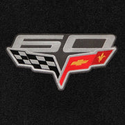 Lloyd 60th Anniv. Corvette (60 Over Flags) - C6 Corvette floor mat emblem