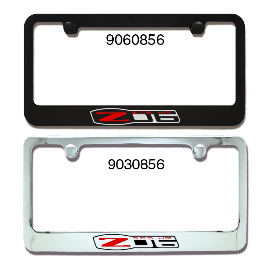C6 Corvette Z06 Ultra Series Metal Engraved License Plate Frame