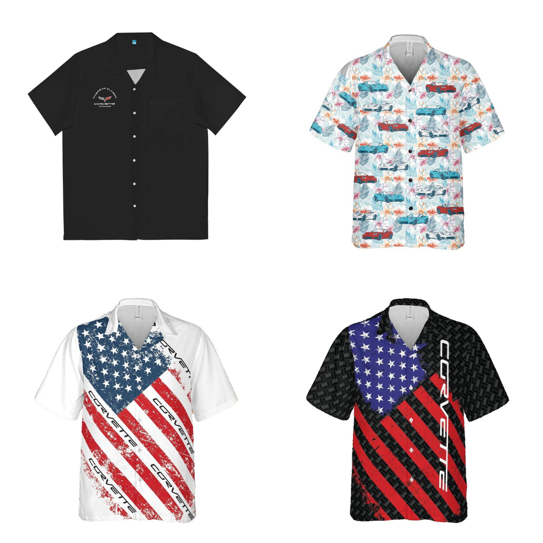 C6 Corvette Men's Hawaiian Shirts