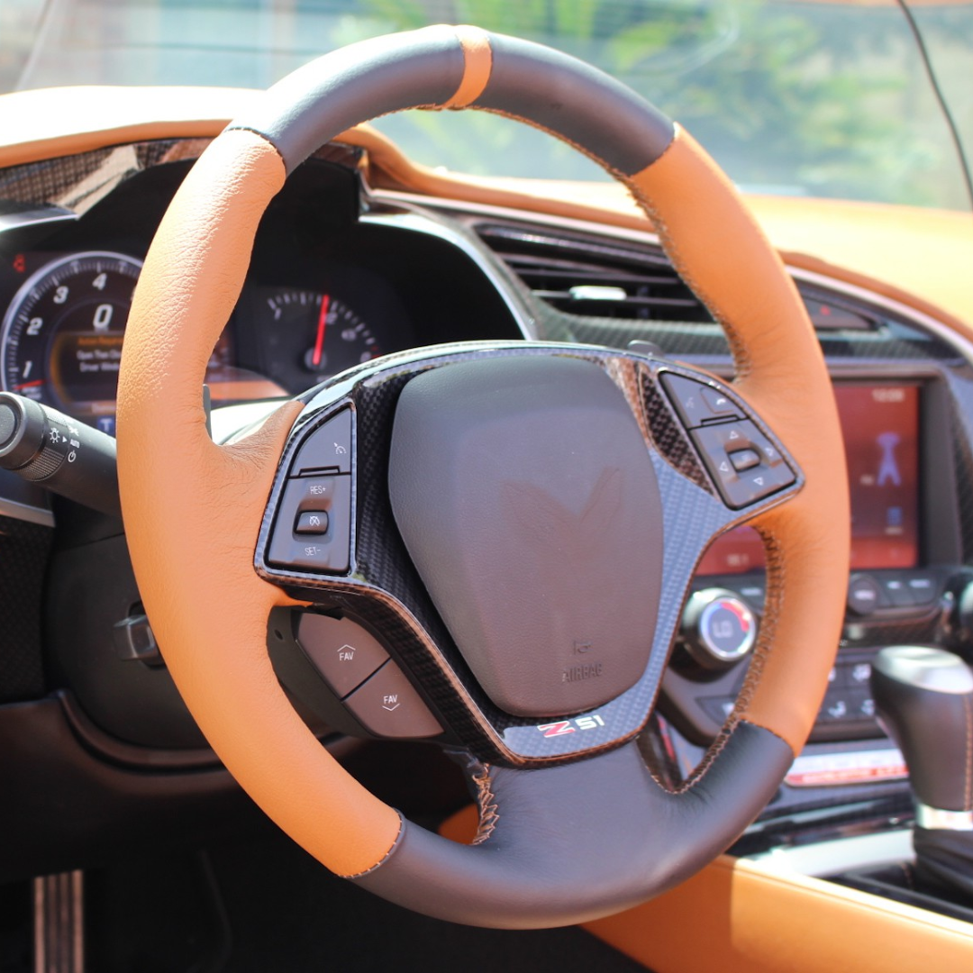 C7 2014-2019 Chevrolet Corvette Steering Wheel Covers