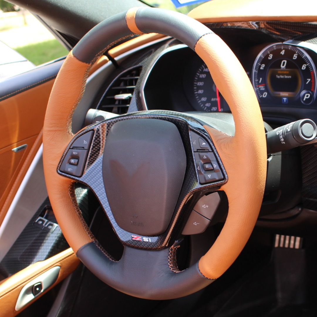 C7 2014-2019 Chevrolet Corvette Steering Wheel Covers