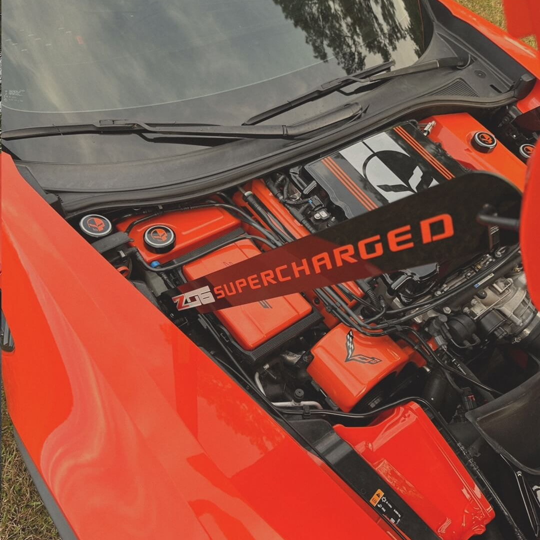 C7 Corvette Aluminum Hood Props