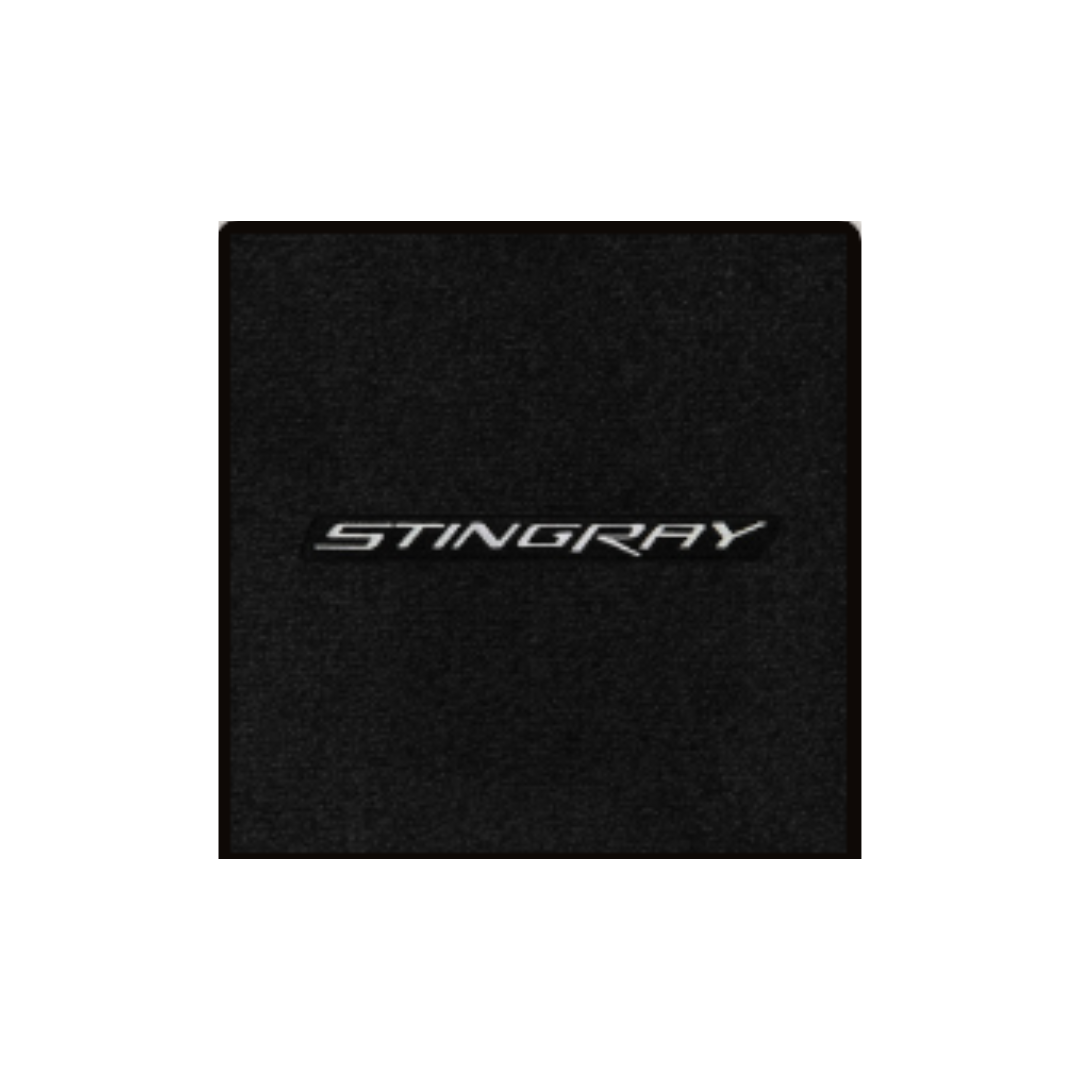 2014-2019 C7 Corvette Lloyd Velourtex Floor Mats - Silver Stingray script