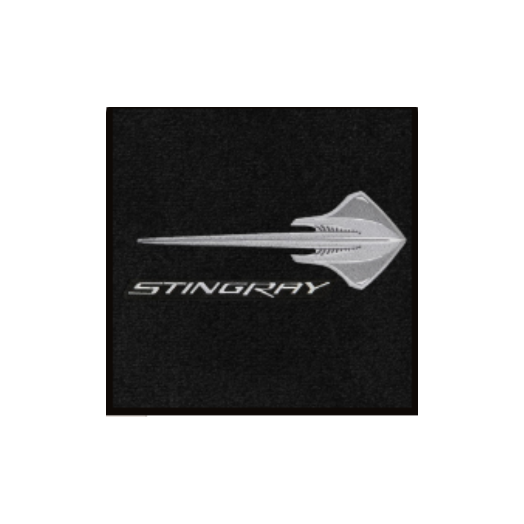 2014-2019 C7 Corvette Lloyd Velourtex Floor Mats - Stingray Fish with Stingray script