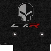 Corvette Racing Jake skull and C7.R logo - close-up