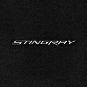 Lloyd C7 Stingray Script (Silver Letters/Black Background) - C7 Corvette floor mat emblem