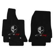 2014-2019 C7 Corvette Lloyd front floor mats - Jake Skull & C7.R Logo