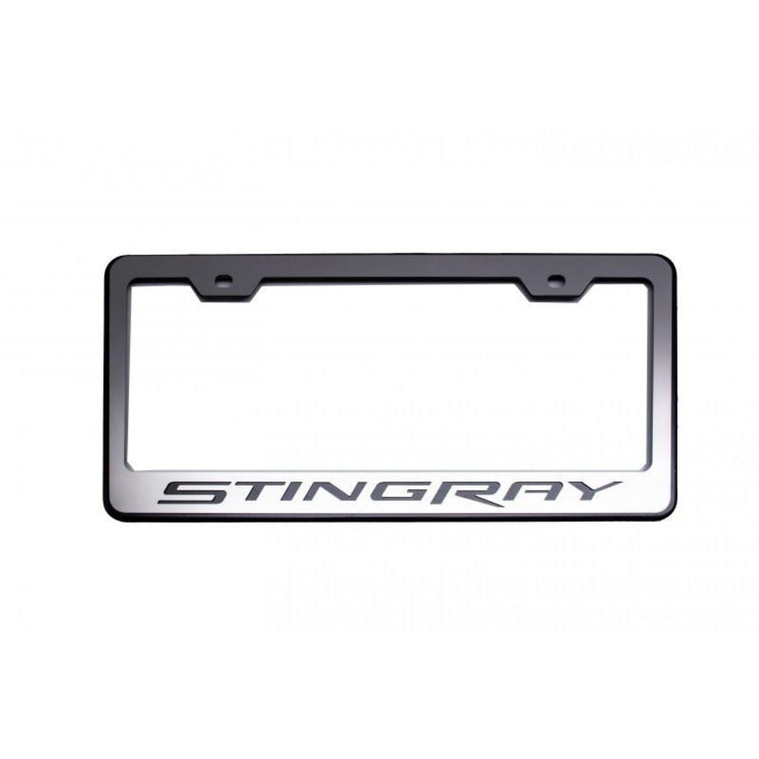 C7 Corvette Stingray | License Plate Frame | Brushed Black | Stingray