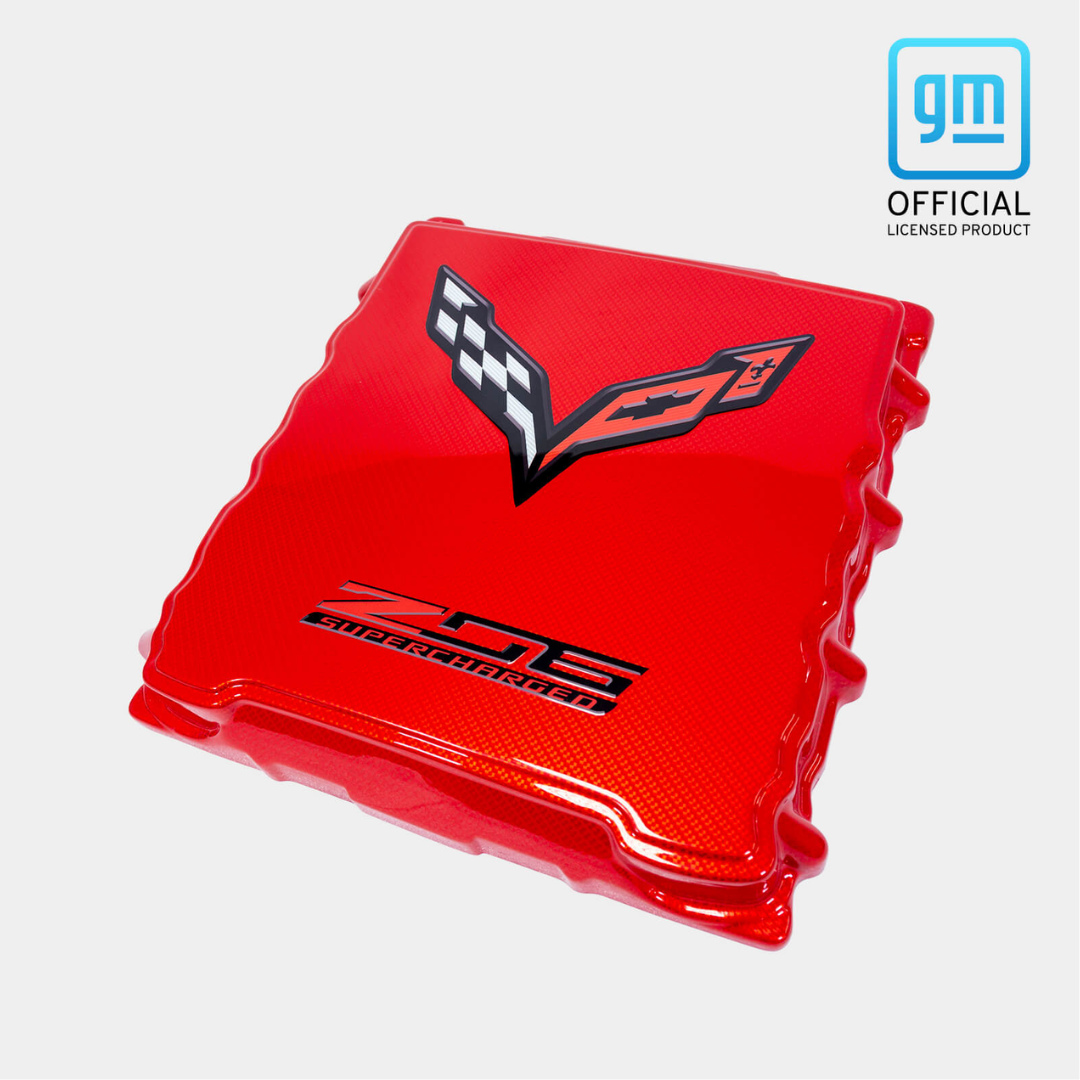 C7 Corvette Super Charger Cover Hydro Carbon Fiber
