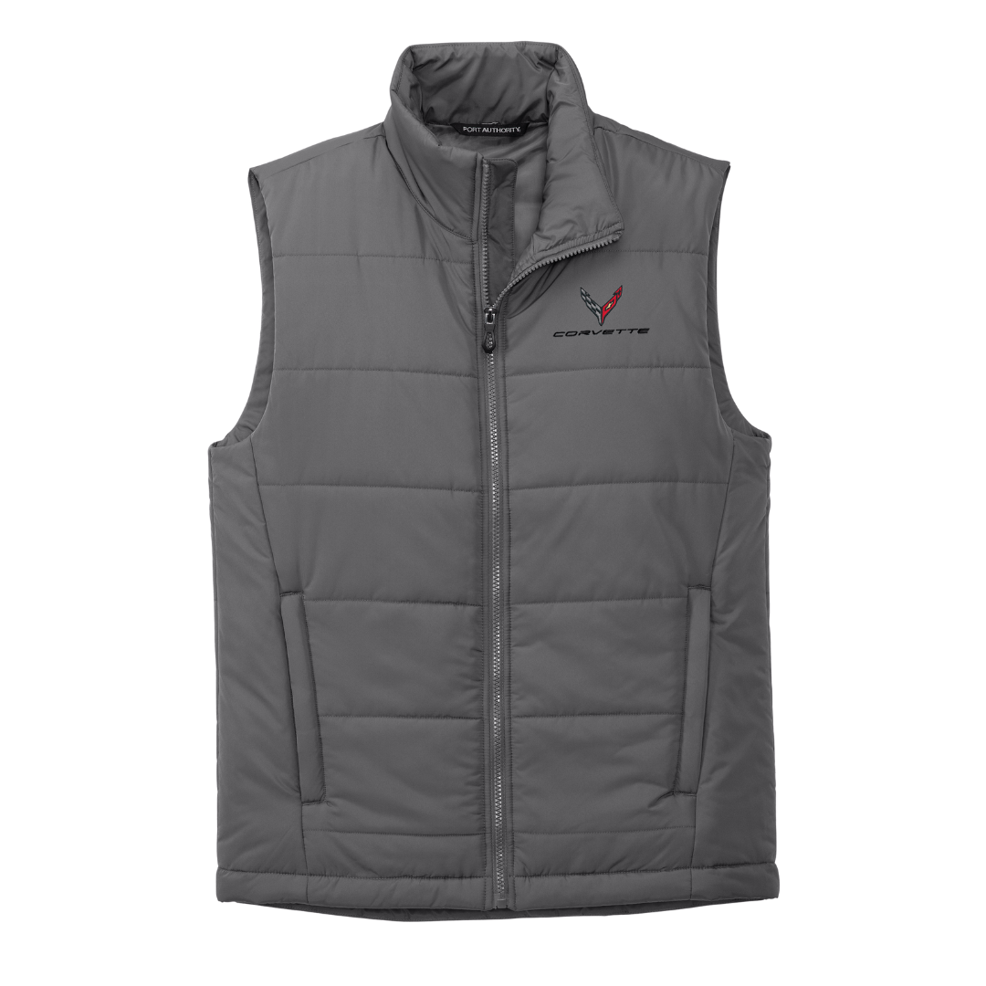 C1 - C8 Corvette Embroidered Puffer Vest | Corvette Store Online
