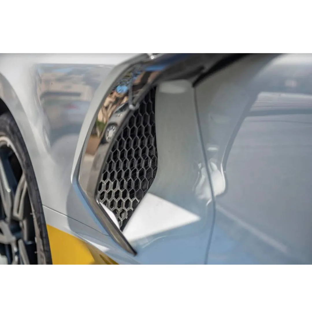 C8 2020-2024 Chevrolet Corvette Black Side Intake Mesh Grille Insert - CA