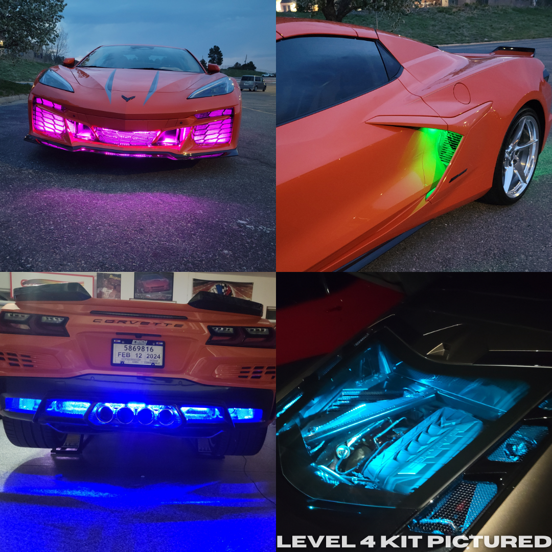 C8 2020-2026 Corvette E-Ray Coupe Exterior RGB Custom LED Light Kit
