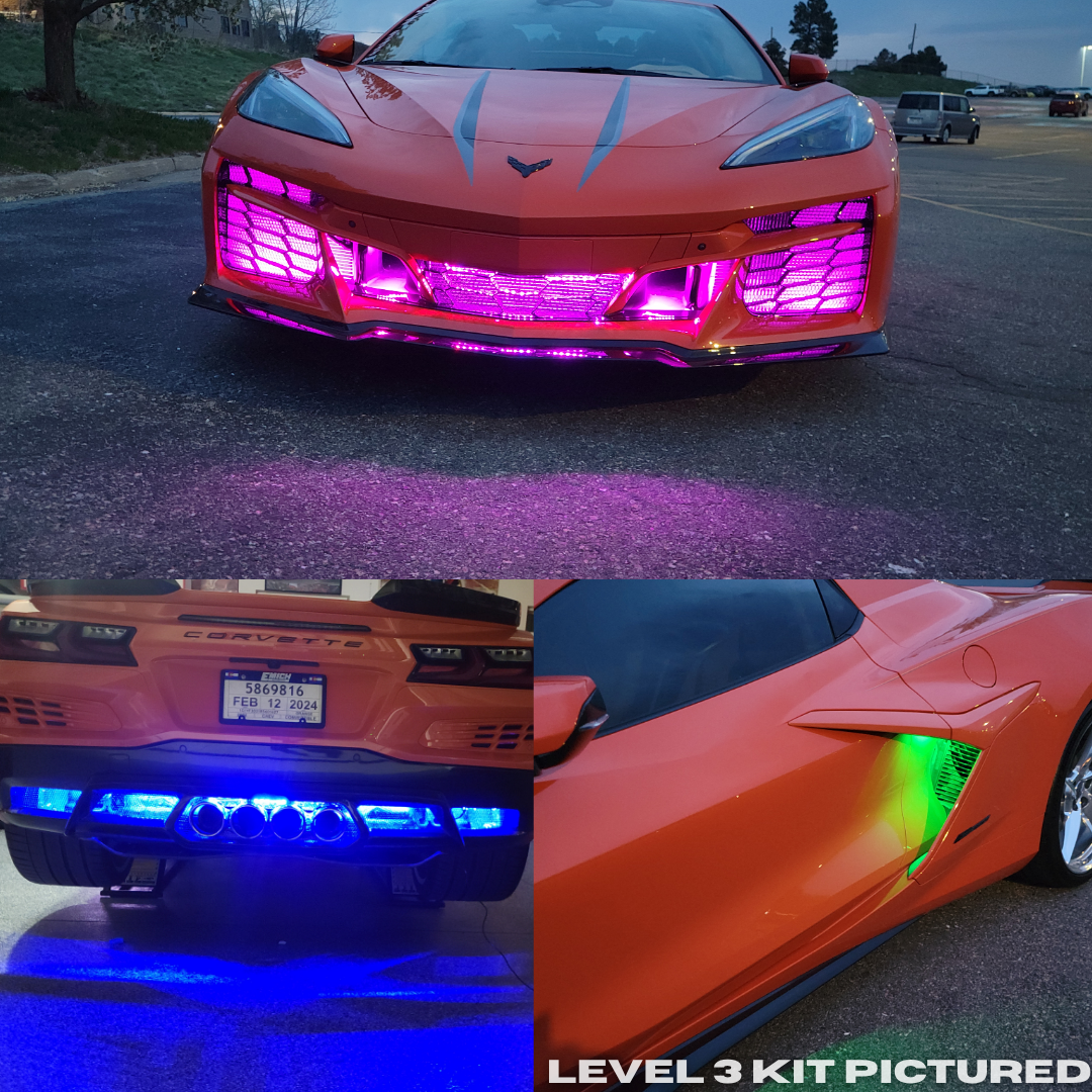 C8 2020-2026 Corvette E-Ray Convertible Exterior RGB Custom LED Light Kit