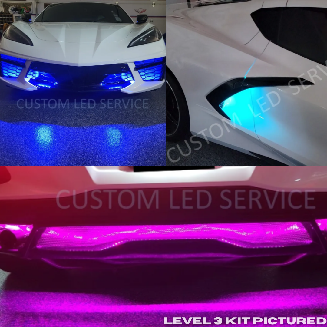 C8 2020-2026 Corvette Stingray Convertible Exterior RGB Custom LED Light Kit