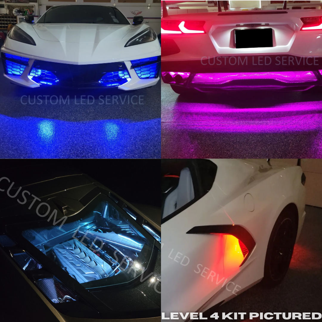 C8 2020-2026 Corvette Stingray Coupe Exterior RGB Custom LED Light Kit