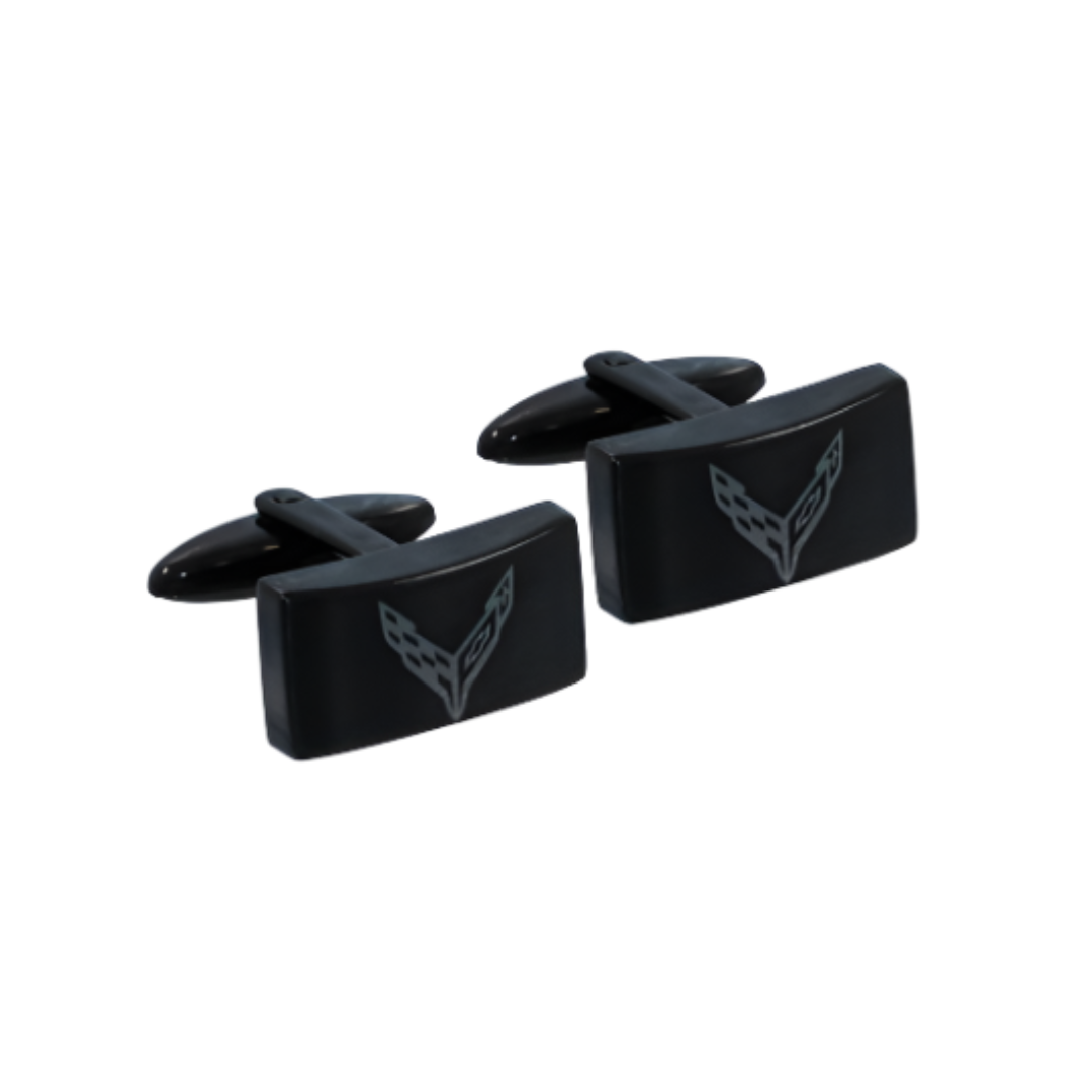 C8 Corvette Black Cufflinks