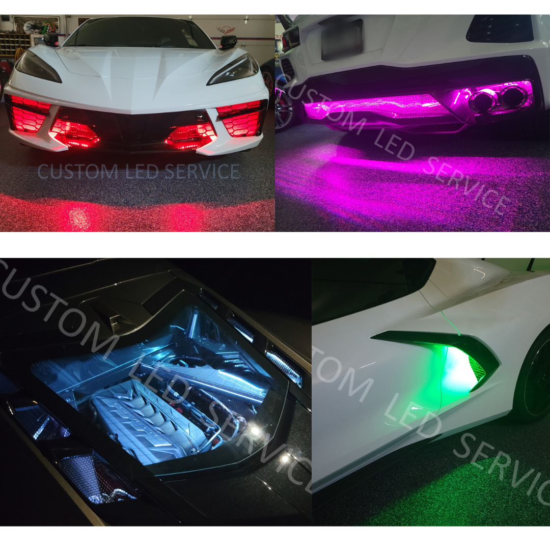 C8 2020-2026 Corvette Stingray Coupe Level 4 Exterior RGB Custom LED Light System