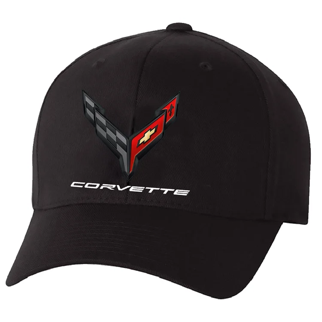 c8-corvette-embroidered-hat-cap-cap-410-corvette-store-online