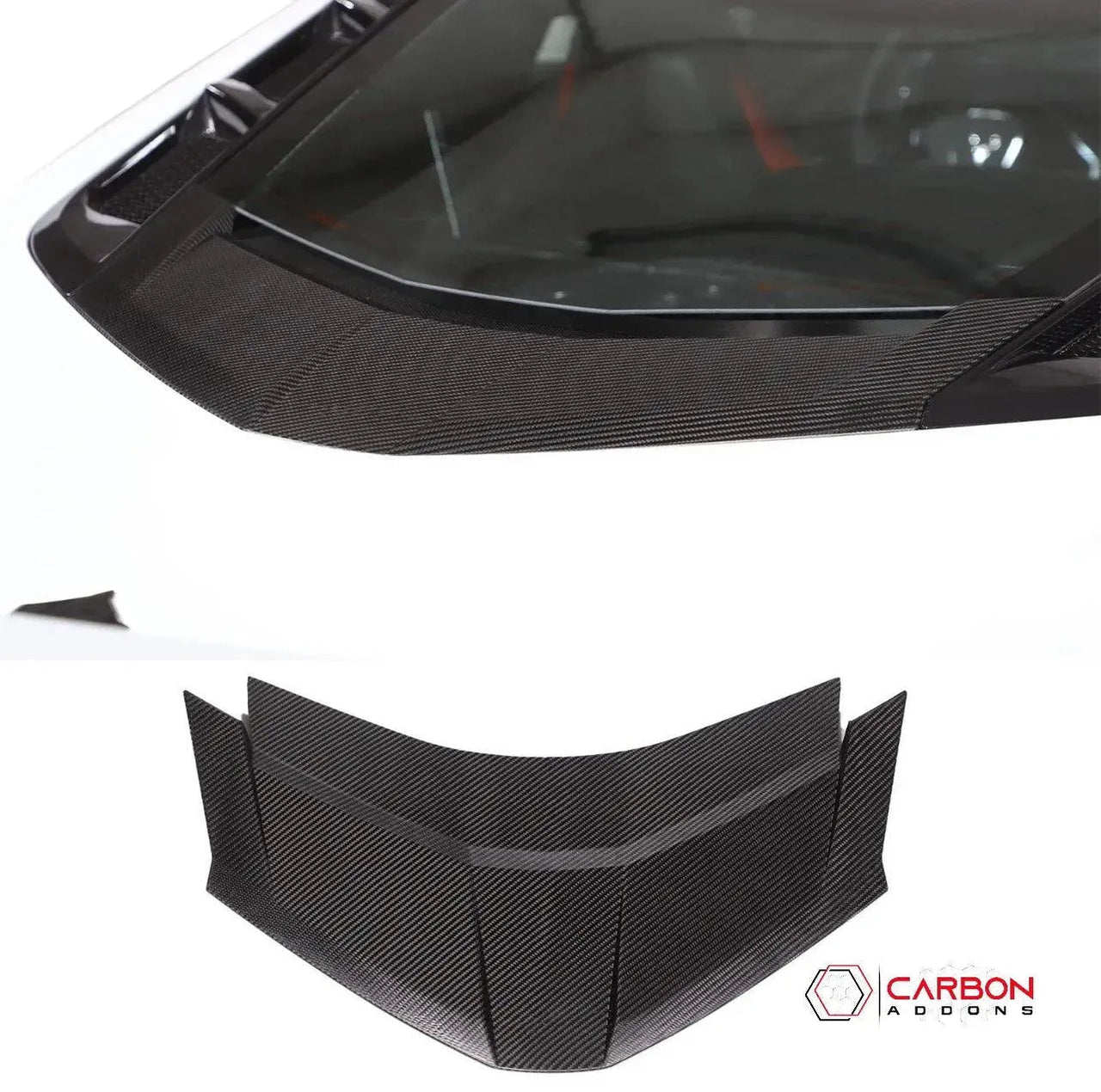 C8 Corvette Carbon Fiber Rear Lower Window Trim | Direct Replacement