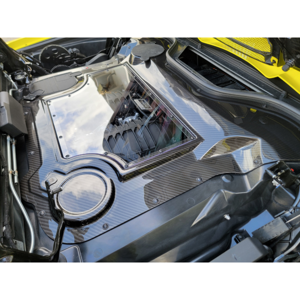 C8 Corvette HTC Engine Cover Color Matched | Corvette Store Online