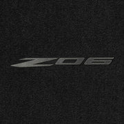 Lloyd C8 Z06 (2023-ON) Carbon on Black - C8 Corvette floor mat emblem