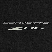 Lloyd C8 Corvette Word Silver and Z06 Double (2023-ON) App - C8 Corvette floor mat emblem