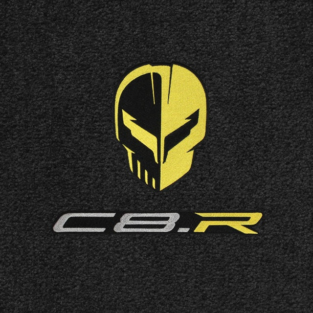 Lloyd C8 Jake & C8.R Yellow & Black Double Applique (2020-ON) - C8 Corvette floor mat emblem