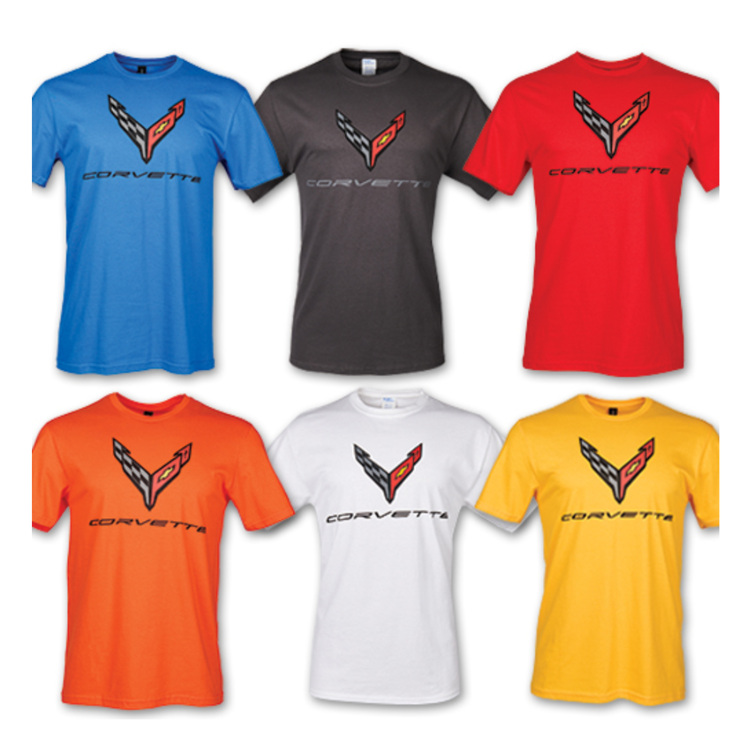 C8 Corvette Next Generation Mens Carbon Flash Tee