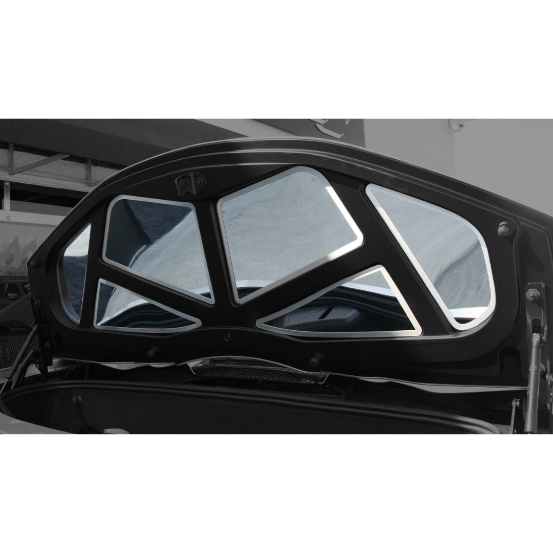 C8 Corvette HTC Trunk Panel Kit | 6 pc | Polished Stainless Steel w/ Brushed Frame | 2020-2026