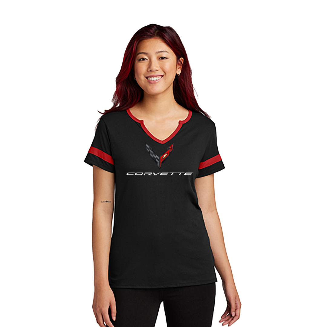 C8 Ladies V-Neck Tee