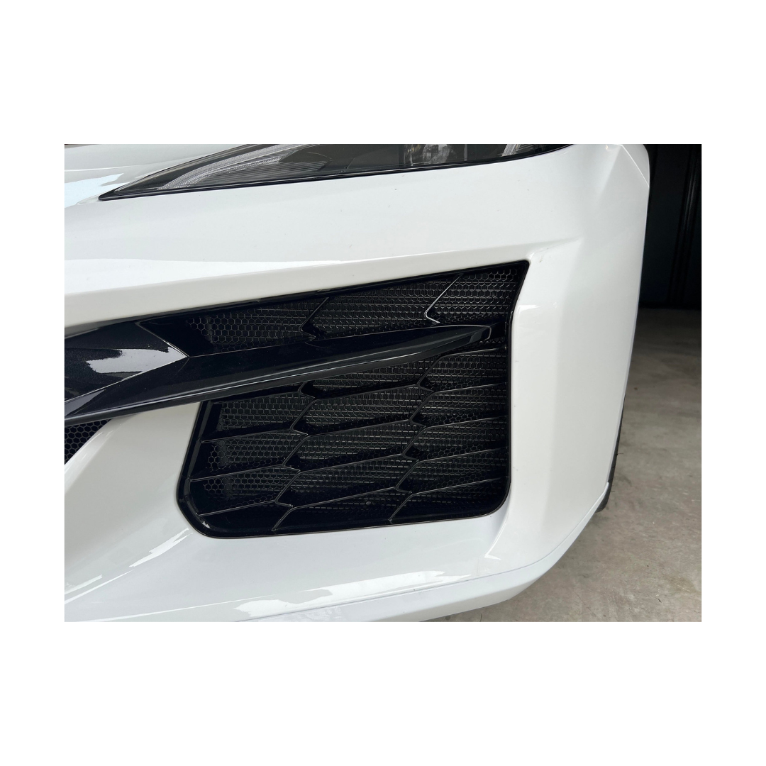 C8 Z06, ZR-1, E-Ray Corvette 2023 - 2026 ALUMINUM HEXAGON Radiator Grille Screens