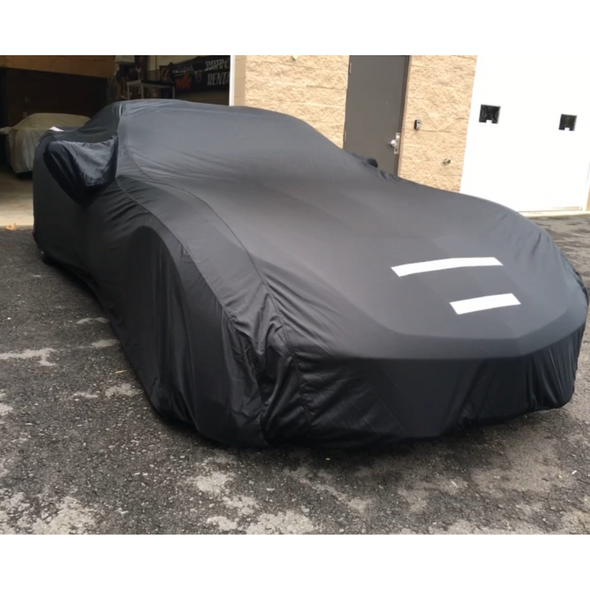 C7 Corvette Select-Fleece Car Cover - Black Satin