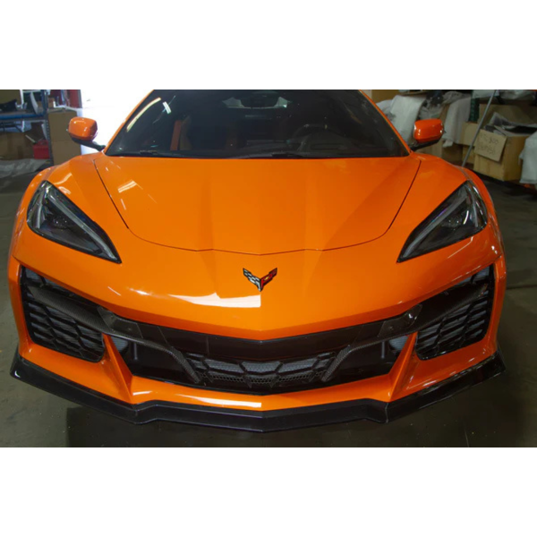 Carbon Fiber Chevrolet Corvette C8 Z06 Front Bumper Grill Inserts 2024 - Current