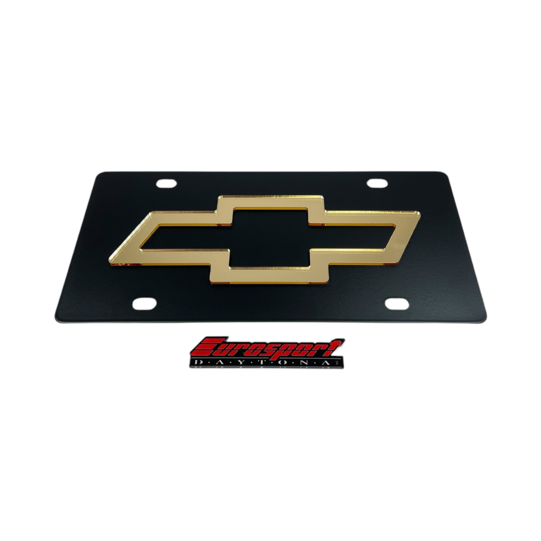 Chevrolet Bowtie Carbon Steel license Plate