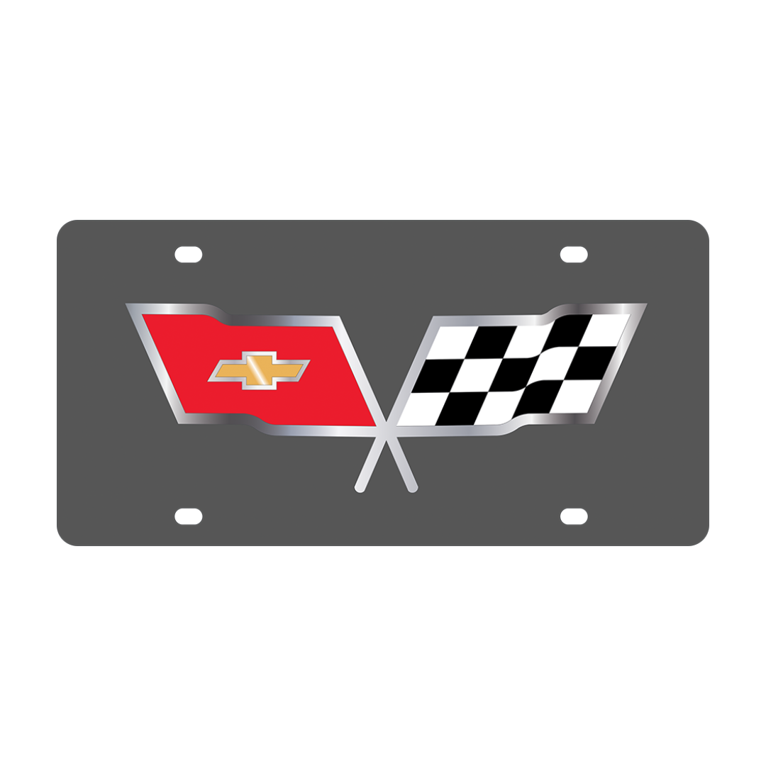 Chevrolet Corvette C3 Carbon Steel License Plate