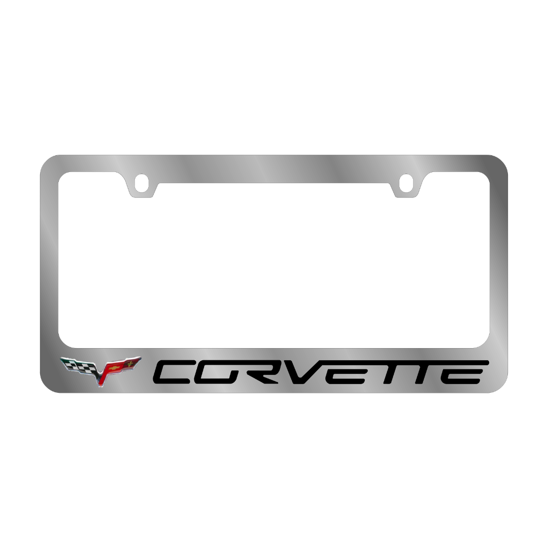 Chevrolet Corvette C6 Chrome License Plate Frame